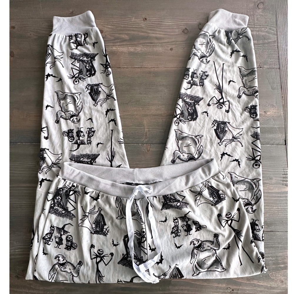 Disney Tim Burton The Nightmare Before Christmas Lounge Adjustable Pants Mens XL